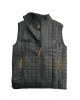 Men's waistcoat in blue color with elastic fabric on the back and side pockets VEST