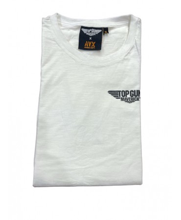 Men's off-white Top Gun t-shirt with "Talk to me Goose" sleeve embroidery