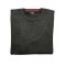 Men's cotton knits with a crew neck in charcoal color
