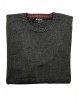 Men's cotton knits with a crew neck in charcoal color ROUND NECK