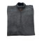 Men's cotton shirt with zipper in gray color