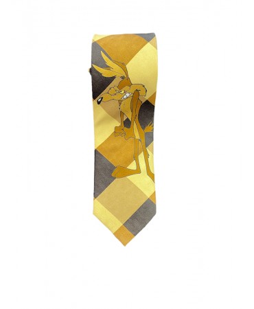 Tie in a beige and brown color  with Kogiot carton of Looney Tunes