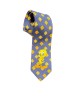 Tweety in blue tie tie with yellow geometric pattern Cartoon Ties