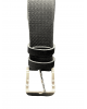 Cavallier leather belt for men, black, wide with a special embossed design BELTS