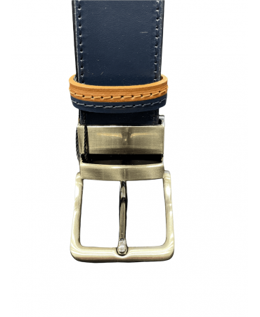 Double sided belt in blue and Cavallier tampa