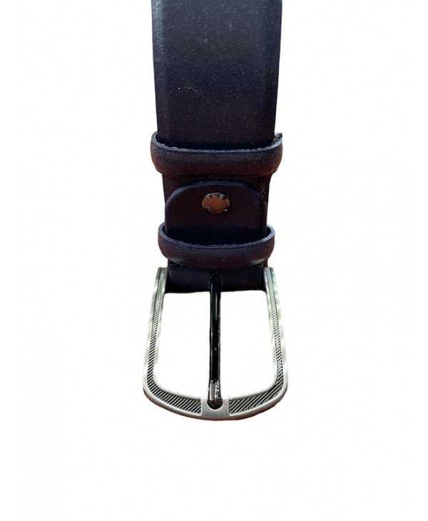 Men's leather belt 3.5cm in Cavallier blue BELTS
