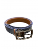 Cavallier men's double-sided blue-brown leather belt BELTS