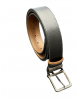 Double sided leather belt in black and brown BELTS