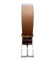 Leather men's belt in 4 cm. double sided with blue and tan colors BELTS