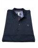 Blue polo shirt for men with buttons POLO BUTTON LONG SLEEVE