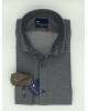 Frank Barrymore shirt with micro design on a gray base and beige finishes FRANK BARRYMORE SHIRTS
