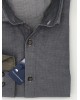 Frank Barrymore shirt with micro design on a gray base and beige finishes