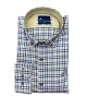Frank Barrymore Plaid Shirts Blue with Beige on White Base FRANK BARRYMORE SHIRTS