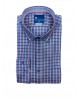 Men's Comfortable Frank Barrymore Shirt Shirt Ruff Base with Plaid Blue Red and White FRANK BARRYMORE SHIRTS