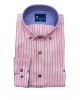 Frank Barrymore Striped Raf Shirt in Pink Base Comfortable Line FRANK BARRYMORE SHIRTS