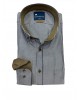 Men's shirt with a white stripe on a raff base and special beige trims FRANK BARRYMORE SHIRTS
