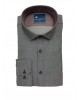 Men's shirt with a small pattern on a gray ruff base and burgundy trim FRANK BARRYMORE SHIRTS