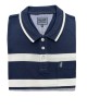Forestal men's t-shirt with blue white and gray as well as pocket SHORT SLEEVE POLO 
