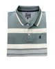Men's summer polo shirt in mint color with white and pocket SHORT SLEEVE POLO 