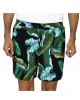 Men's bermuda shorts printed with green and roux leaves PRINTED SHIRT