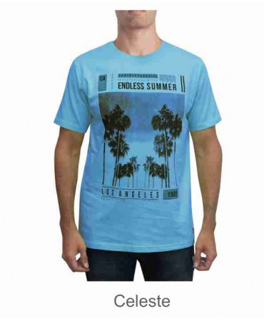 Forestal t-shirt on a blue base with a special print