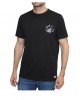 T-shirt μαύρο με στάμπα γκρίζο λύκο μπροστά και πίσω  T-shirts 