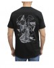 T-shirt black with a gray wolf print on the front and back T-shirts 