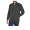 Men's jacket with fur inside in gray color and side pockets