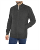 Men's jacket with fur inside in gray color and side pockets JACKETS