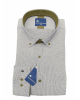 Frank Barrymore Shirt with Miniature Blue on Gray Arzan Base and Oil Finishes FRANK BARRYMORE SHIRTS