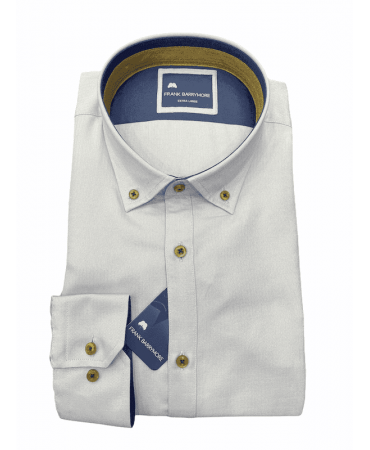 Frank Barrymore Blue shirt with Blue and Beige trim