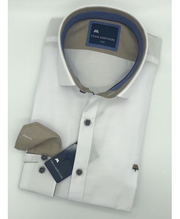 Frank Barrymore White shirt with beige details