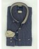 Petit plaid shirt in Blue base with Beige details Frank Barrymore