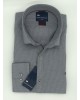 Frank Barrymore shirt in Gray miniature with Bordeaux details