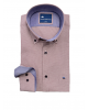 Men's red shirt with raff color on the inside of the collar and cuffs FRANK BARRYMORE SHIRTS