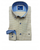 Frank Barrymore shirt with white check on a yellow base and blue check inside the cuff and collar FRANK BARRYMORE SHIRTS