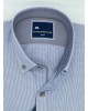 Frank Barrymore Petit Checkered Shirts in Blue with Beige Buttons and Company Logo FRANK BARRYMORE SHIRTS