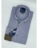 Frank Barrymore Men's Shirt Light Blue with Brown Buttons and Finishes FRANK BARRYMORE SHIRTS