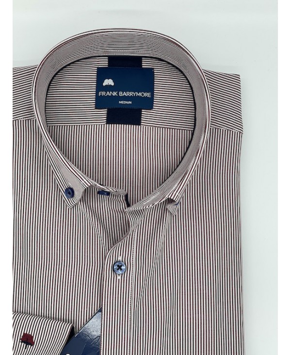 Men's Shirt Frank Barrymore Thin Red with Blue Buttons FRANK BARRYMORE SHIRTS