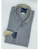 Frank Barrymore Shirt in Grey Base with White Stripe FRANK BARRYMORE SHIRTS