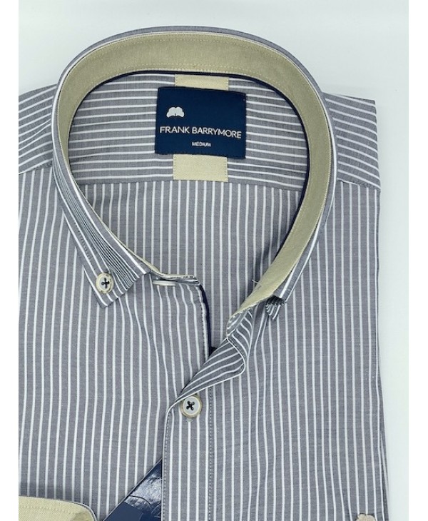 Frank Barrymore Shirt in Blue Base with White Stripe FRANK BARRYMORE SHIRTS