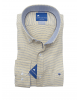 Frank Barrymore shirts with blue geometric pattern on a yellow base FRANK BARRYMORE SHIRTS