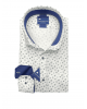 Frank Barrymore shirt with green and blue palms on a white base FRANK BARRYMORE SHIRTS