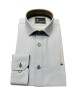 Light blue shirt with special finishes inside the collar and cuffs in beige color FRANK BARRYMORE SHIRTS
