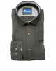 Frank Barrymore black shirt with gray collar and cuff trim. FRANK BARRYMORE SHIRTS