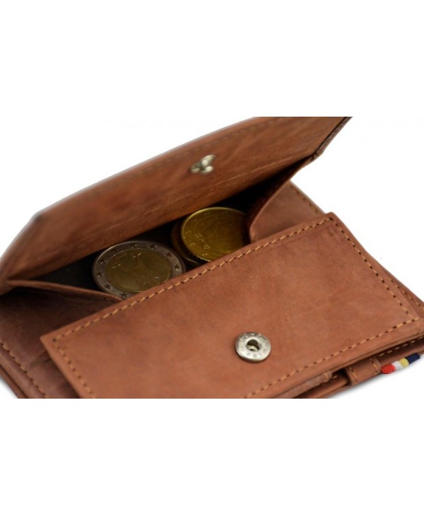 Garzini Essenziale Coin Pocket - Vintage -  (Java Brown) GARZINI MAGIC WALLET