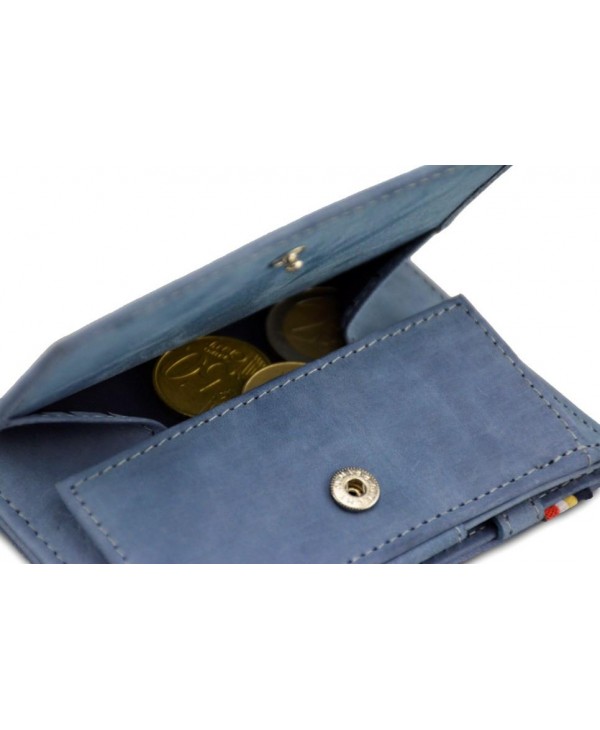 Garzini Essenziale Coin Pocket Πορτοφόλι - Vintage - Μπλε (Sapphire Blue) Πορτοφολι Δερματινο Ανδρικο