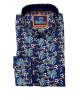 Printed GCM ORIGINALS shirt on a blue base with palm trees GCM ORIGINALS SHIRTS