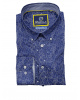 Gcm Originals printed shirt in blue base with white design GCM ORIGINALS SHIRTS