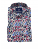 Printed Gcm Originals Shirt in White Base with Blue Blue and Red Flowers GCM ORIGINALS SHIRTS